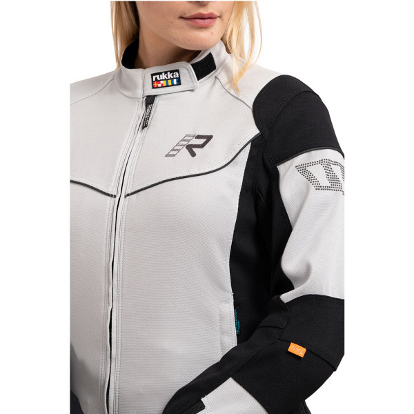 Жіноча текстильна мотоциклетна куртка Rukka Airgobina 2.0 чорна-сіра