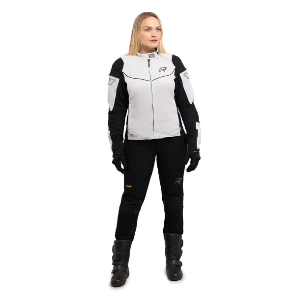 Жіноча текстильна мотоциклетна куртка Rukka Airgobina 2.0 чорна-сіра