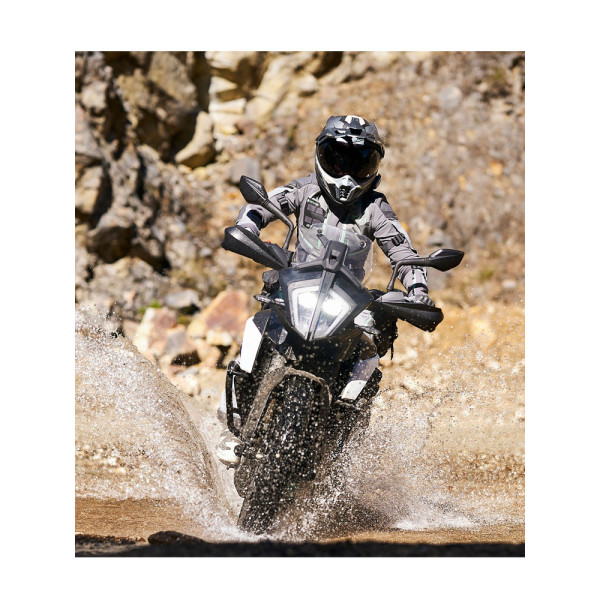 Жіноча текстильна мотоциклетна куртка Klim Artemis сірого-зеленого кольору