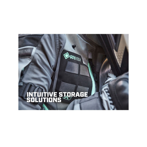 Жіноча текстильна мотоциклетна куртка Klim Artemis сірого-зеленого кольору