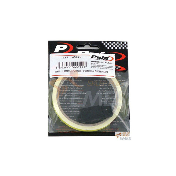 Жовтий відбиваючий пояс PUIG на диски з аплікатором
