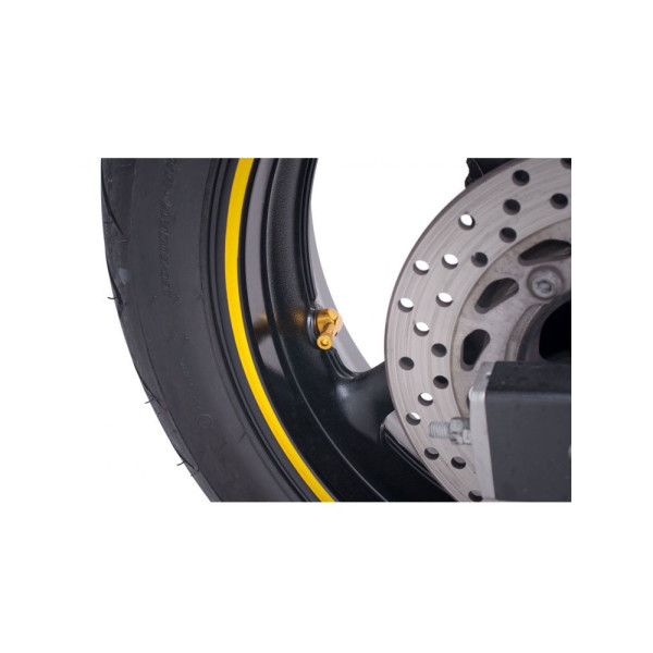 Комплект клапанів PUIG для мотоциклетних коліс - 90 градусів (золоті)