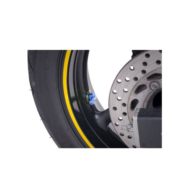 Комплект клапанів PUIG для мотоциклетних коліс - 90 градусів (сині)