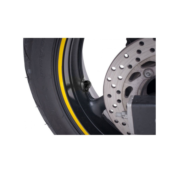 Комплект клапанів PUIG для мотоциклетних коліс - 90 градусів (чорний)