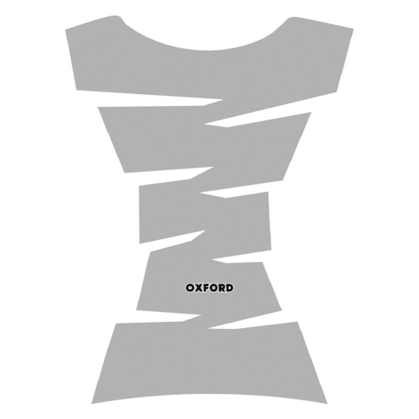 Наклейка на бак Oxford Jagged срібна