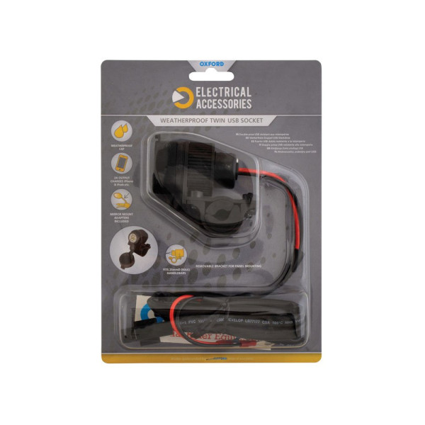 Розетка запальнички 12V Oxford вхід USB