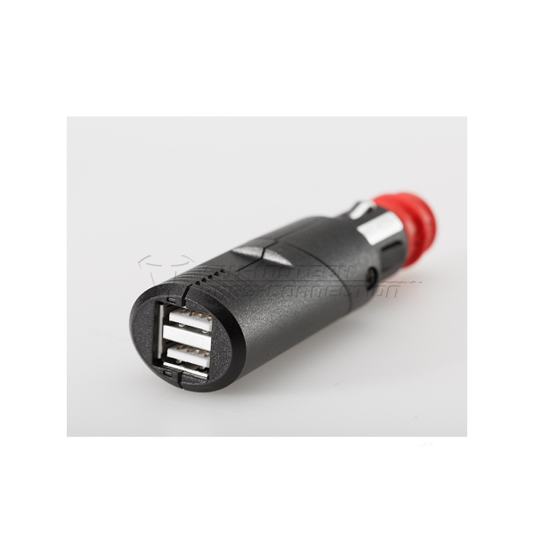 Подвійний порт з універсальною вхідною частиною USB SW-MOTECH до запальнички стандартної/ DIN 12V; 2 x 2.100 mA