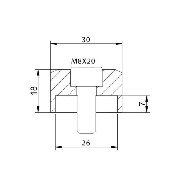 Адаптер для дзеркал PUIG Hi-Tech 4 для керма Kawasaki / KTM