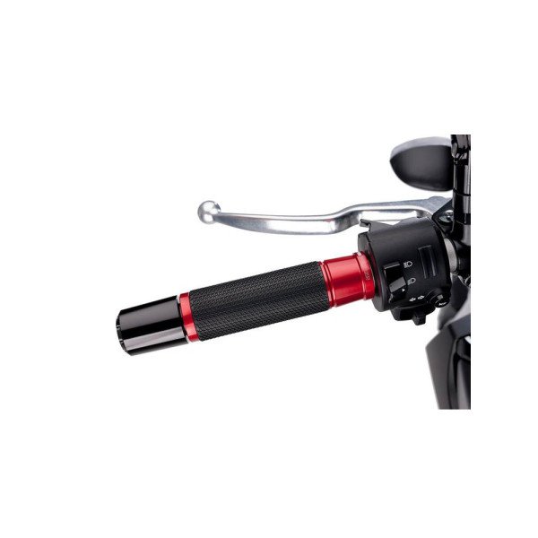 Манетки PUIG Hi-Tech Ascent для кермів 22 мм (червоні)