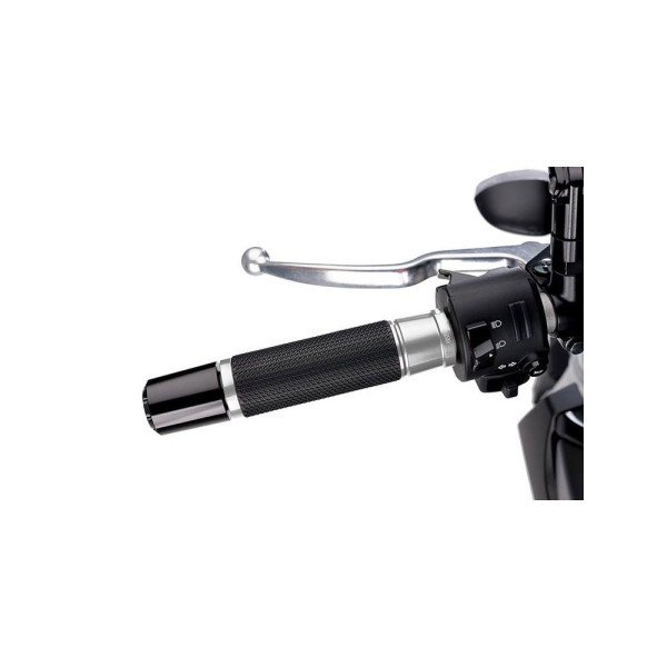 Манетки PUIG Hi-Tech Ascent для кермів 22 мм (сріблясті)