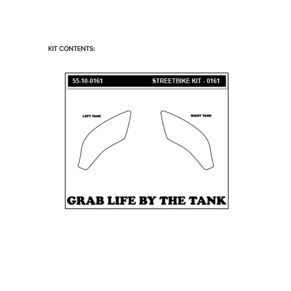 Бокові подушки Volcano на бак Stompgrip для HONDA CB300R/CB650R/CBR650R чорні