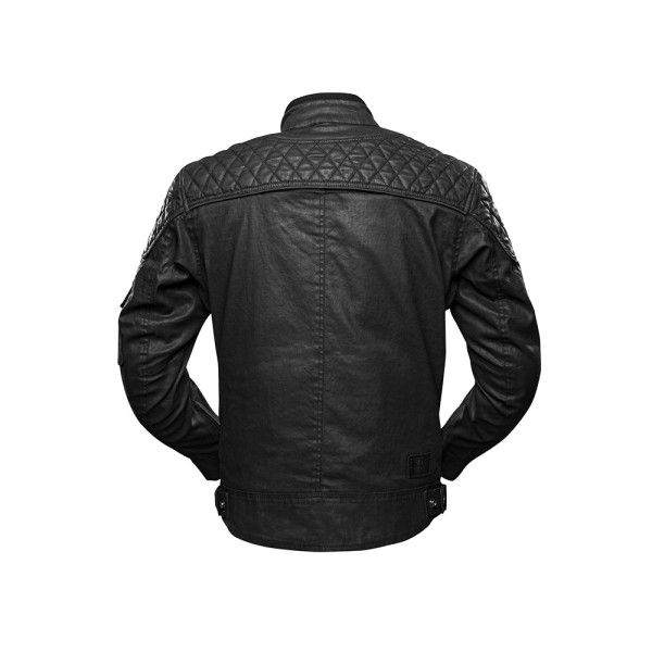 Мотоциклетна текстильна куртка 4SR Retro Urban Cafe чорна-біла
