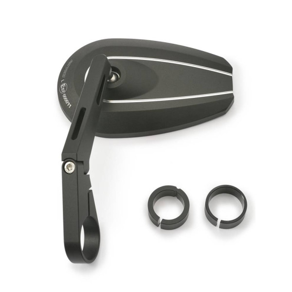 Довге дзеркало D-MIRROR-6 TYP-U Daytona для монтажу на кінці ручки чорне