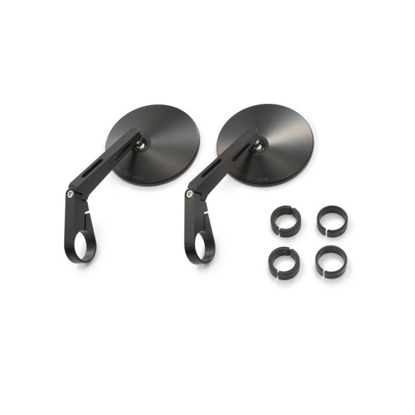 Довгі дзеркала D-MIRROR-10 Daytona для монтажу на кінцях манеток чорні