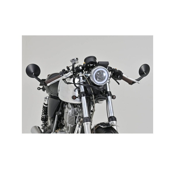 Довгі дзеркала D-MIRROR-10 Daytona для монтажу на кінцях манеток чорні