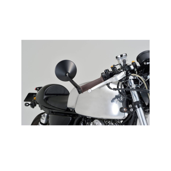 Довгі дзеркала D-MIRROR-10 Daytona для монтажу на кінцях манеток чорні