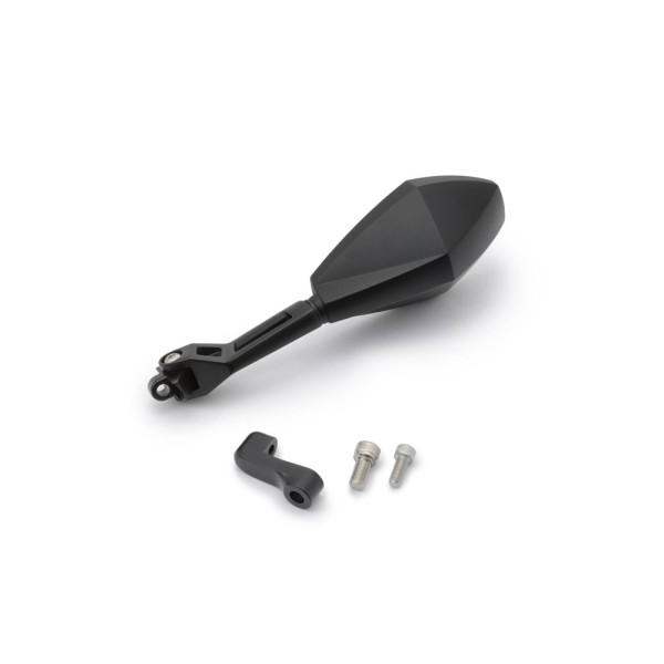 Дзеркало D-MIRROR-12 Diamond Daytona на ліву сторону для монтажу на кермі чорне