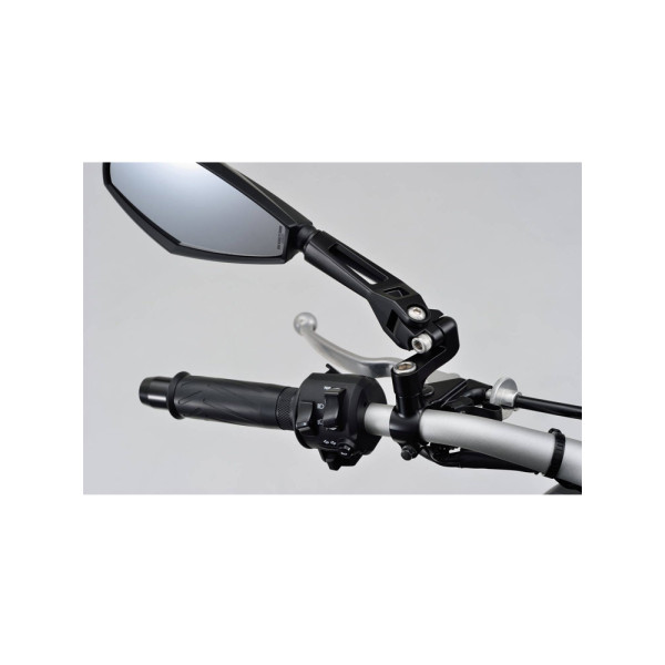 Дзеркало D-MIRROR-12 Diamond Daytona на ліву сторону для монтажу на кермі чорне