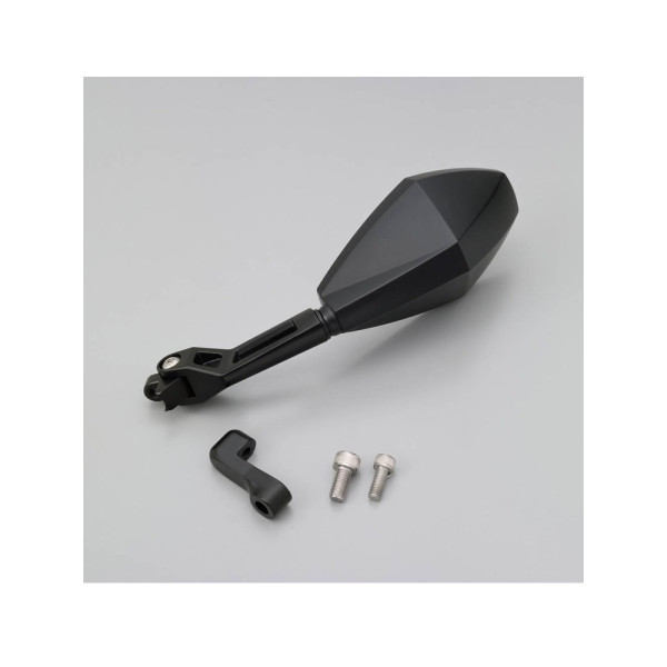 Дзеркало D-MIRROR-12 Diamond Daytona на ліву сторону для монтажу на кермі чорне