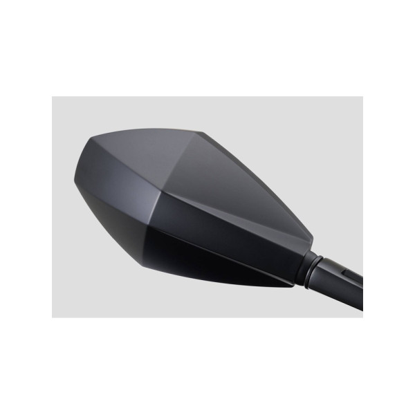 Дзеркало D-MIRROR-12 Diamond Daytona на ліву сторону для монтажу на кермі чорне