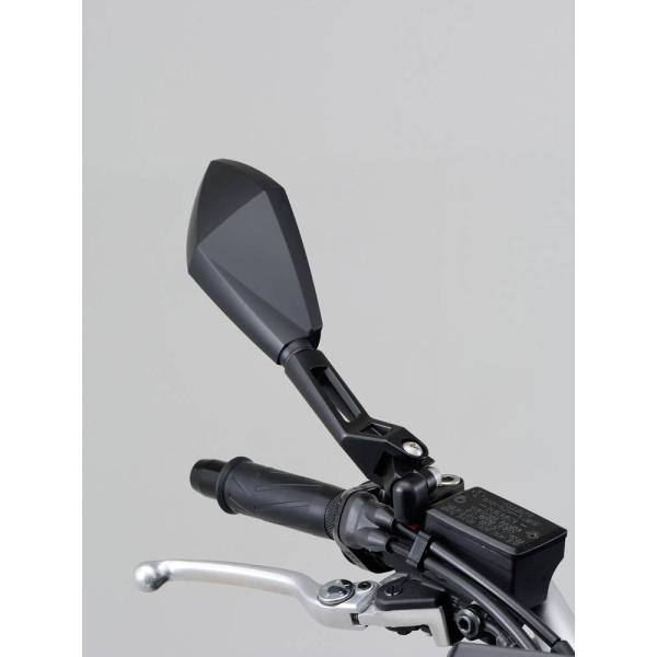 Дзеркало D-MIRROR-12 Diamond Daytona на праву сторону для монтажу на кермі чорне