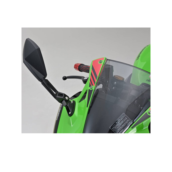 Дзеркало D-MIRROR-12 Diamond Daytona на праву сторону для монтажу на кермі чорне