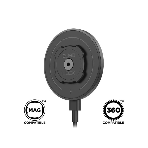 Безпровідна зарядна голівка Quad Lock MAG v2 для офісу/автомобіля (магнітна)