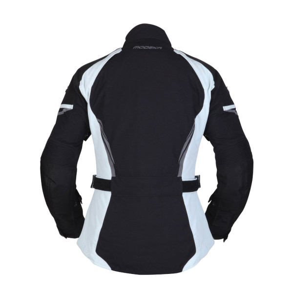 Жіноча мотоциклетна куртка Modeka Amberly чорна-сіра