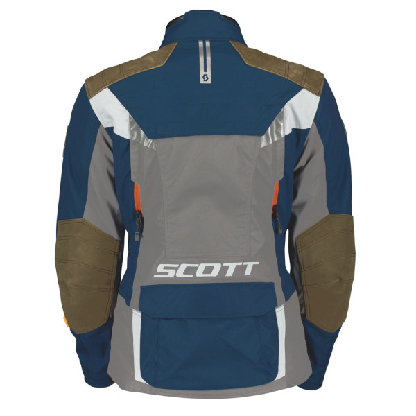 Жіноча текстильна мотоциклетна куртка Scott Dualraid Dryo синьо-сіра
