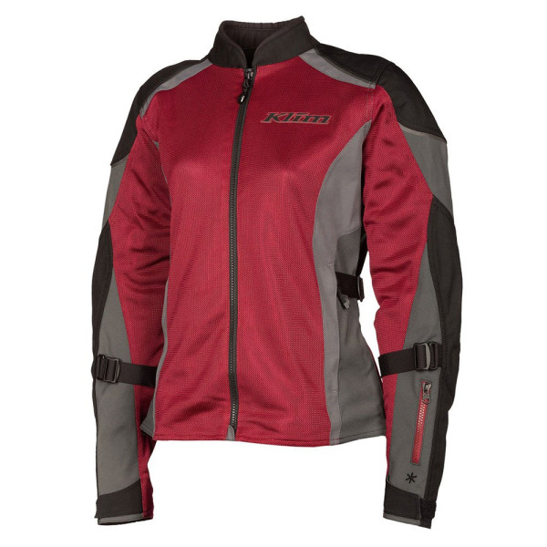 Жіноча текстильна мотоциклетна куртка Klim Avalon сіро-червона