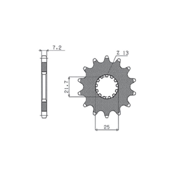 Зірка приводу SUNSTAR 404 16 зубів
