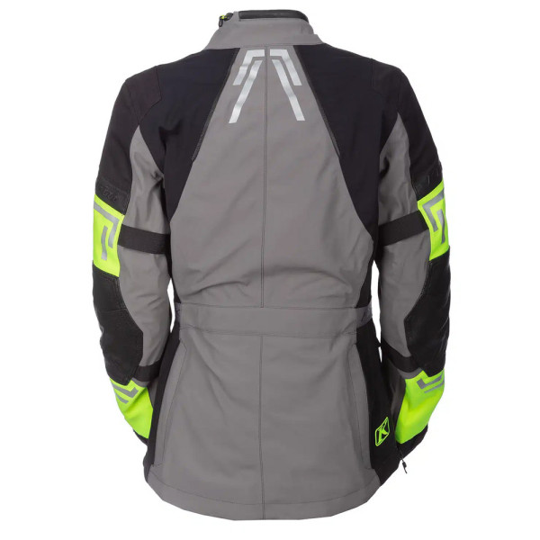 Жіноча текстильна мотоциклетна куртка Klim Altitude сірого-флуоресцентного жовтого кольору