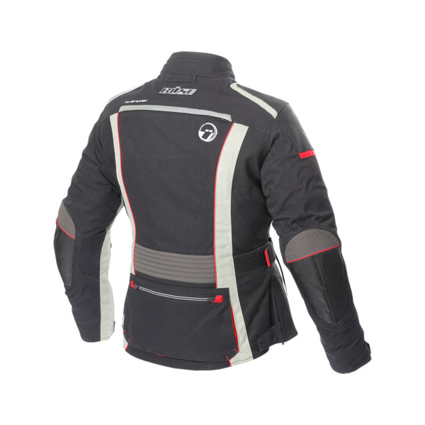 Жіноча текстильна мотоциклетна куртка Büse Linda чорна-червона