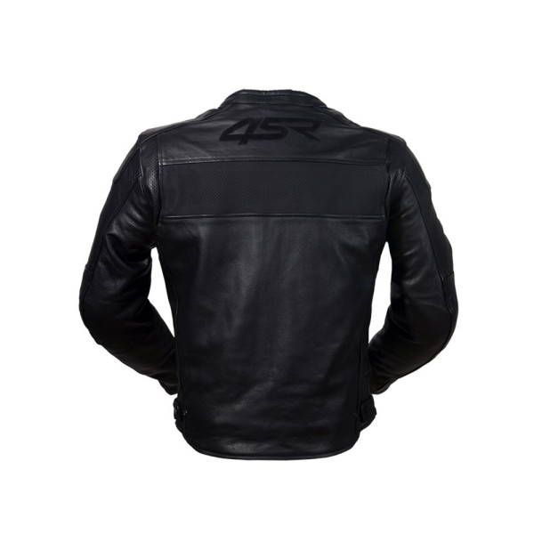 Мотоциклетна куртка шкіряна 4SR Hooligan Black Velvet чорна