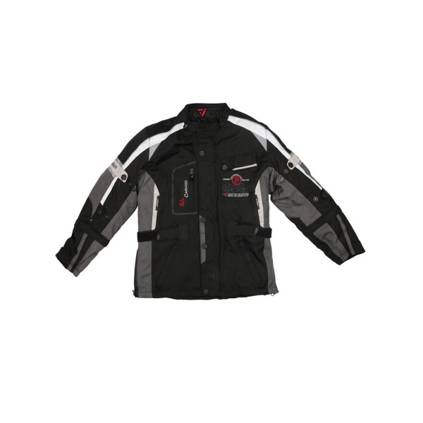 Мотоциклетна куртка дитяча Modeka EL Chango чорна-сіра