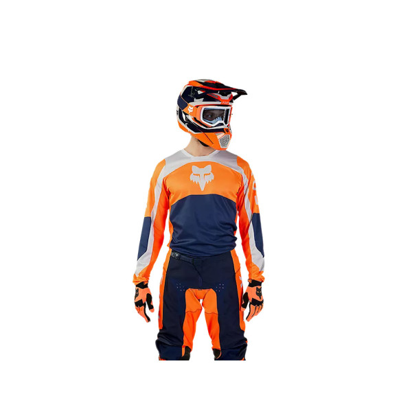 Кросова кофта Fox 180 Nitro помаранчево-синьо-біла