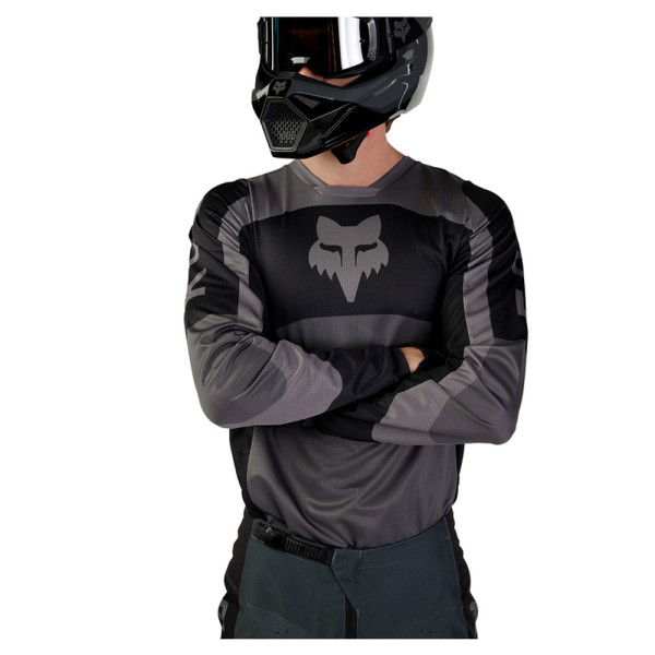 Кросова кофта Fox 180 Nitro чорна-сіра