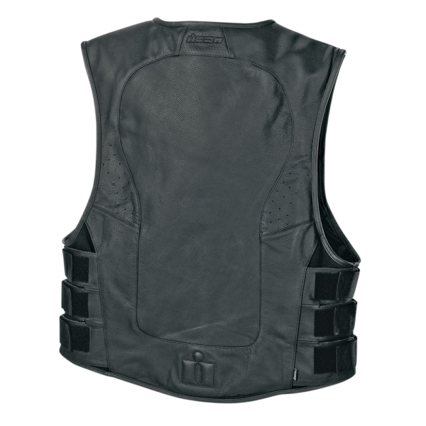 Мотоциклетна шкіряна жилетка Icon Regulator D3O Stripped Vest