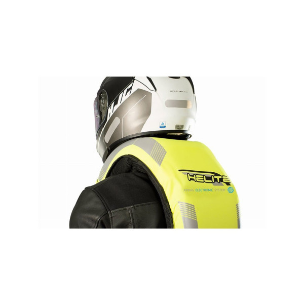 Мотоциклетний жилет з повітряною подушкою Helite E-Turtle 2 + Датчик SDU флуо жовтий
