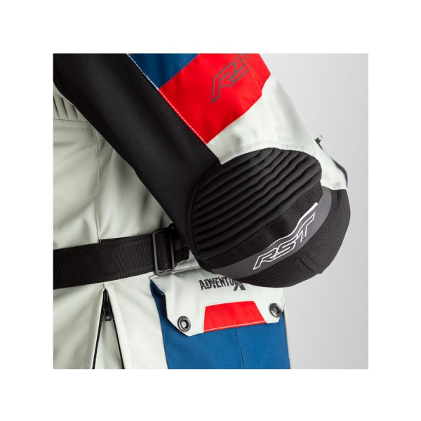 Мотоциклетна куртка з повітряною подушкою RST Pro Series Adventure-X Airbag синьо-червона