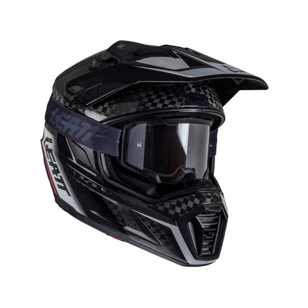 Шолом adventure Leatt Kit Adv 9.5 V25 з окулярами чорний