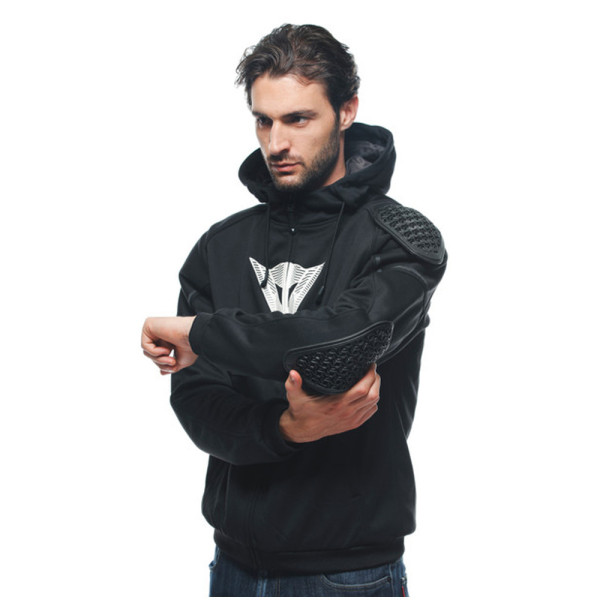 Мотоциклетна кофта Dainese Daemon-X Safety чорна-біла