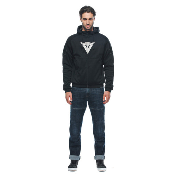 Мотоциклетна кофта Dainese Daemon-X Safety чорна-біла