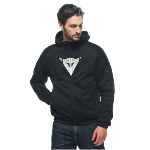 Мотоциклетна кофта Dainese Daemon-X Safety чорна-біла