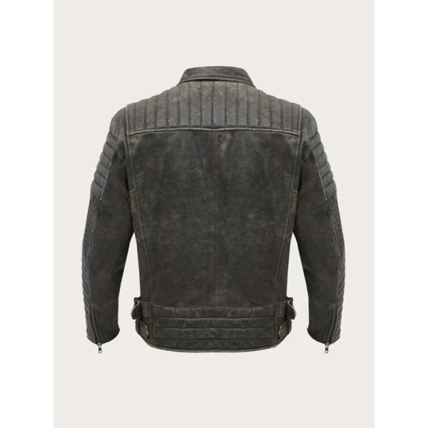 Мотоциклетна куртка шкіряна Broger Ohio Vintage чорна