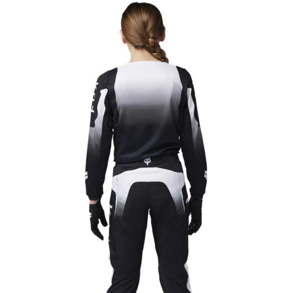 Кросова кофта дітей Fox 180 Lean чорна-біла