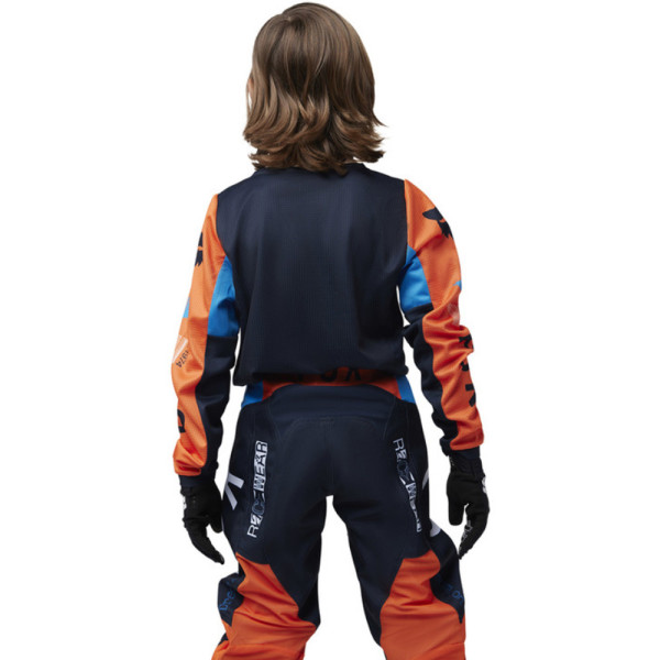 Кросова кофта дитяча Fox 180 Lean чорний-помаранчевий