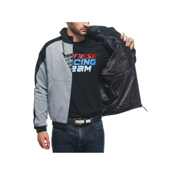 Мотоциклетна кофта Dainese Daemon-X Safety сіро-чорно-червона