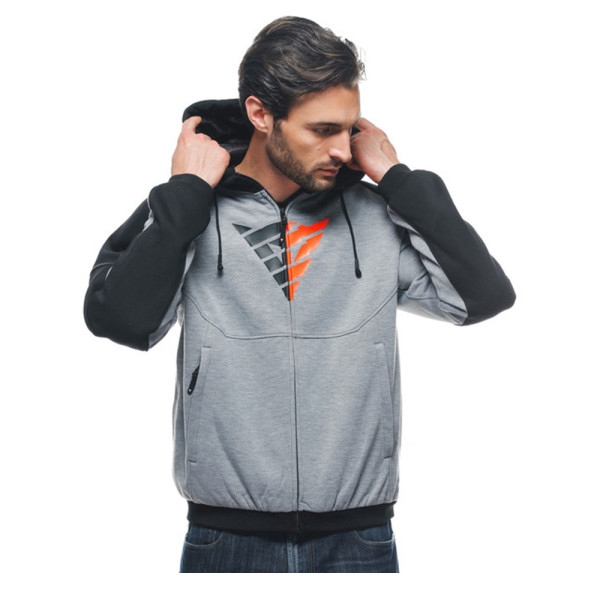 Мотоциклетна кофта Dainese Daemon-X Safety сіро-чорно-червона