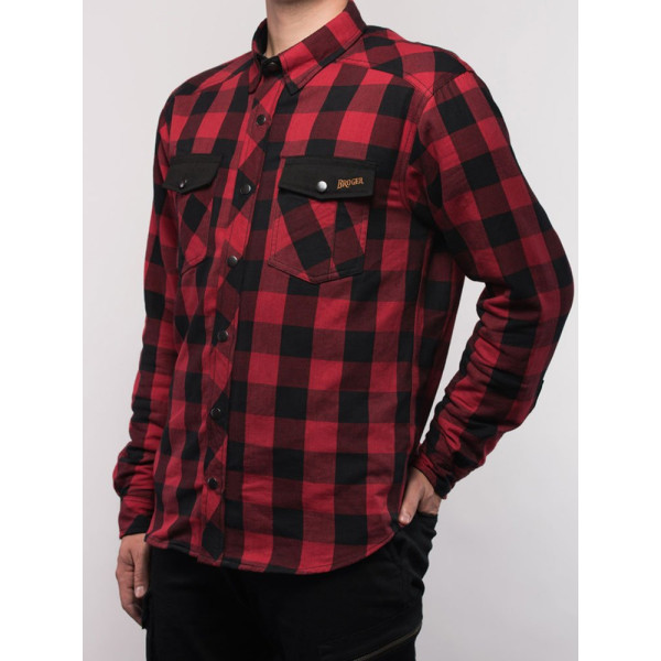 Мотоциклетна сорочка Alaska Broger червоно-чорна